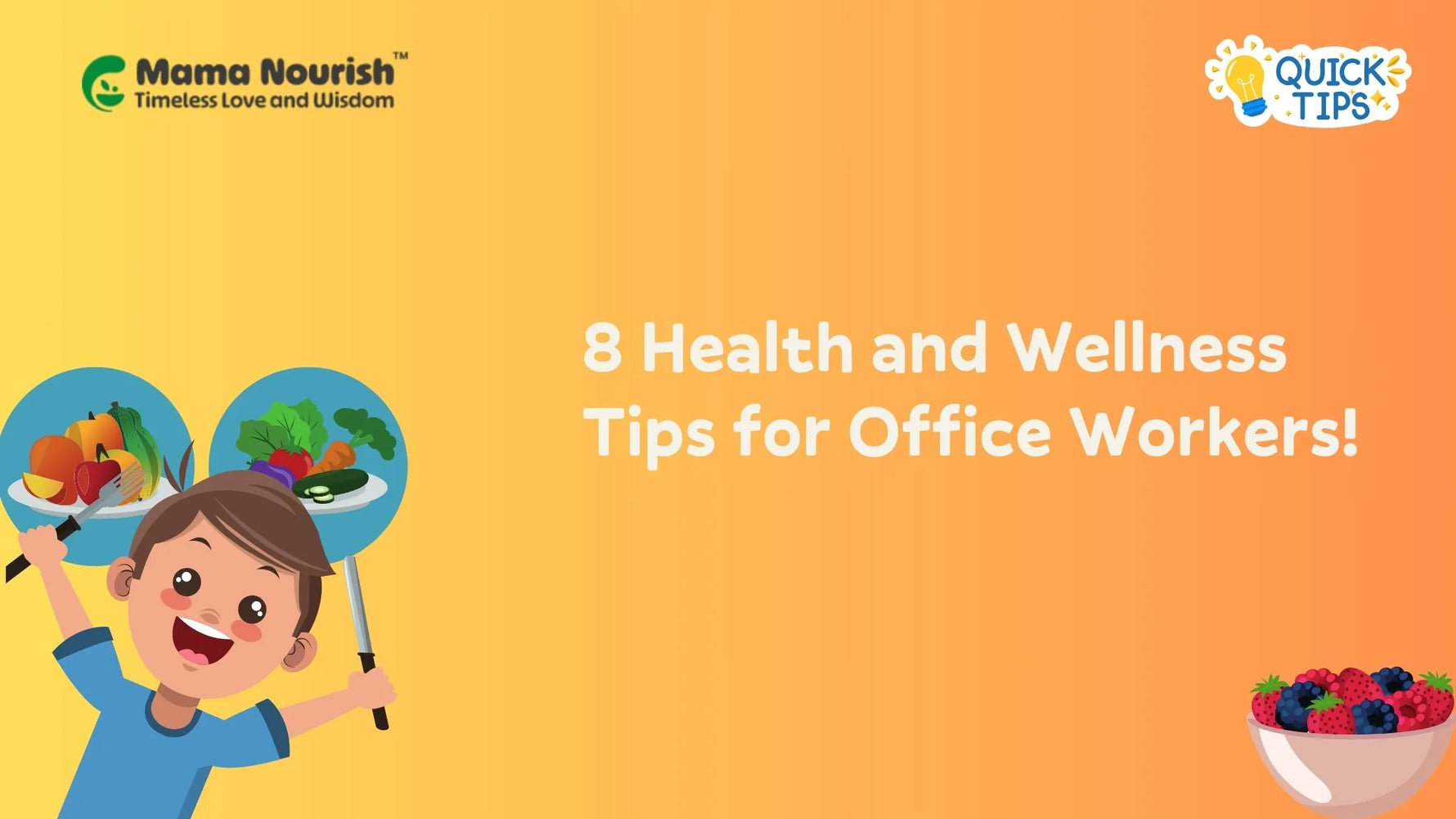 8 health and wellness tips for office workers
