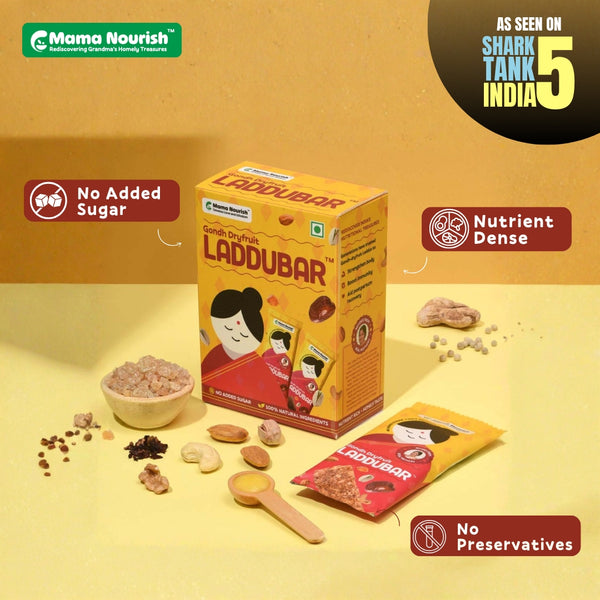 Gondh LADDUBAR. Gond ke Laddu as Bars. Traditional Recipe. Grandma Approved.