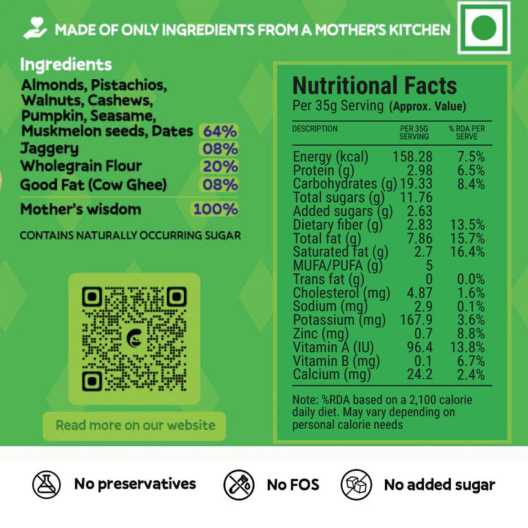 Combo : Wholesome Millets & Dryfruit Instant Energy Laddubar