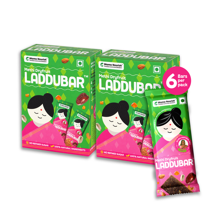 Methi Gondh Dryfruit LadduBar Pack of 6 | For New Mothers