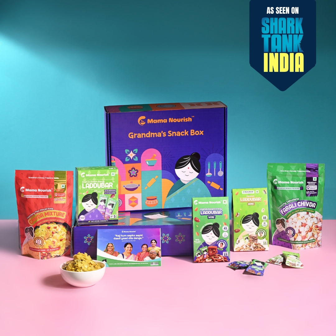 Shark Tank Special Edition. The Pitch-Perfect Collection. 5 Hero Snacks. 100% Natural. Grandma Approved.